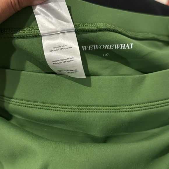 We Wore What NWT Active Skort in solid court Green - Picture 11 of 11
